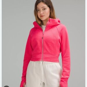 Lululemon Athletica crop scuba hoodie Boom juice like new